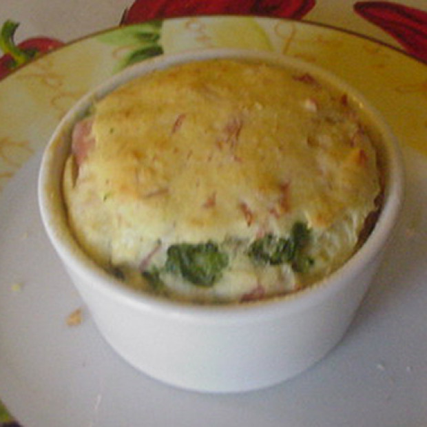 Soufflé Prosciutto e Spinaci