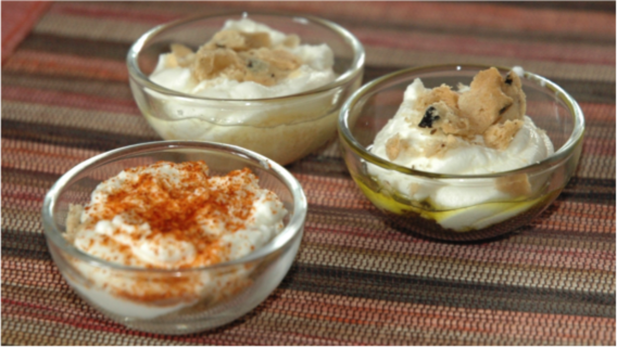 Verrire with Cheese Mousse