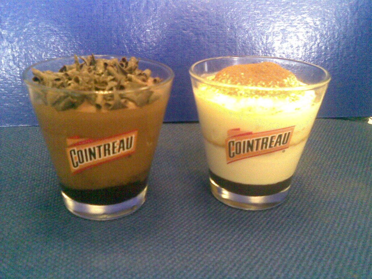 Verrine with Cointreau Mousse