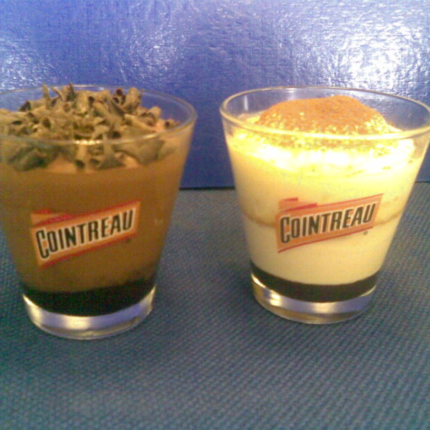 Verrine with Cointreau Mousse